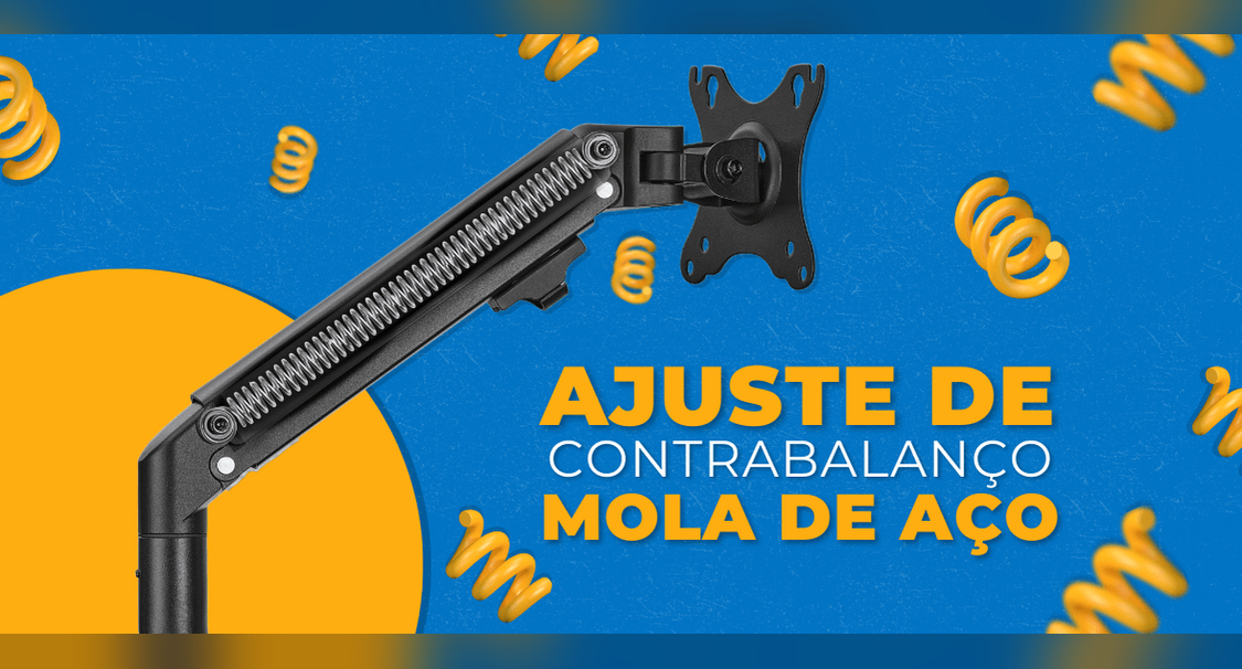 Suporte Monitor com Mola de Aço - Fixatek