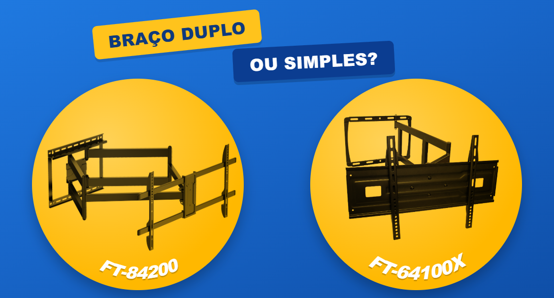 FT-84200 vs FT-64100X: Braço Duplo ou Braço Simples com Giro de 180°?