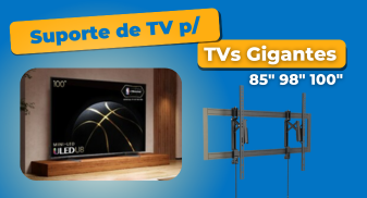 Suporte TV LED 37" a 98" Inclinável e Extensível FT-64MP - Fixatek | Instalação do FT-64MP