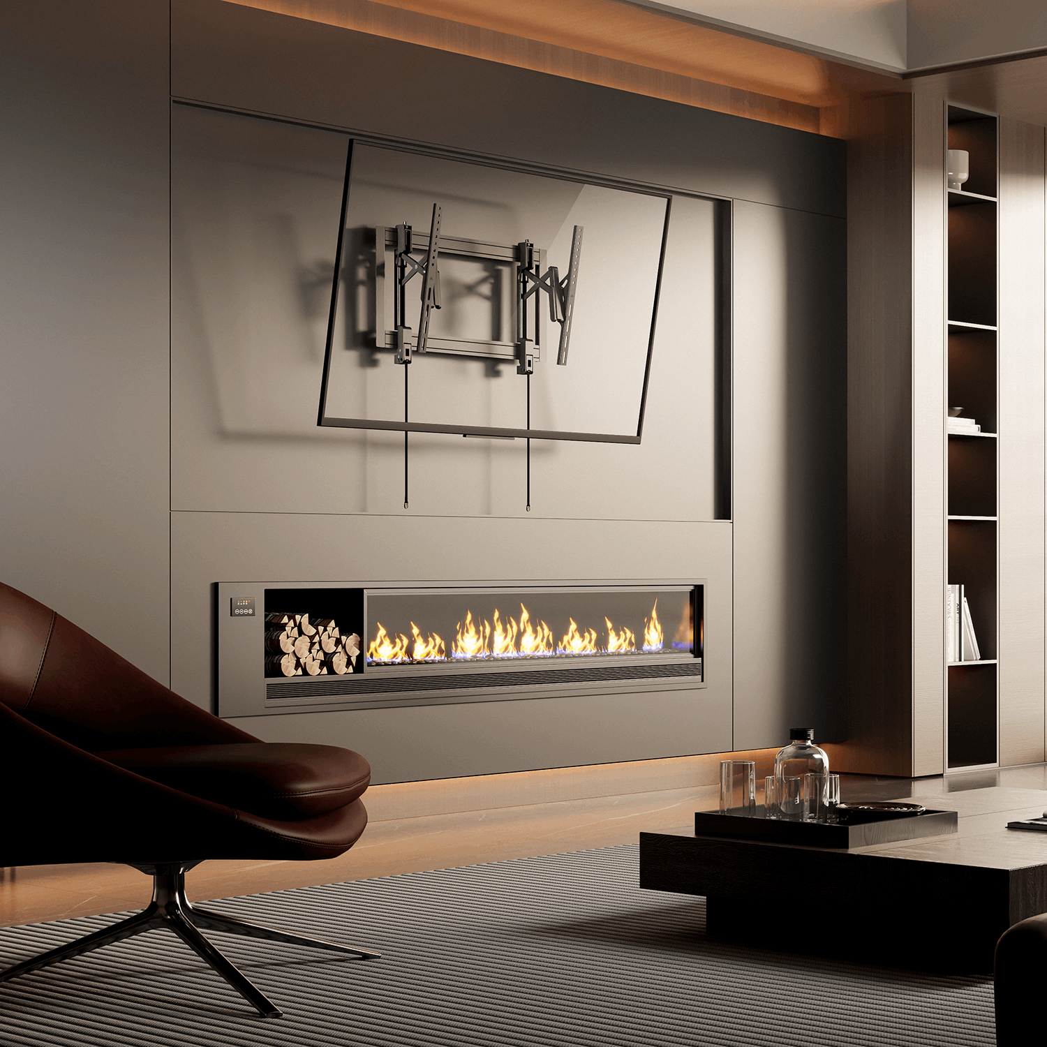 Suporte Vídeo Wall Inclinável e Extensível para TV LED 37" a 90" - FT-64MP Fixatek