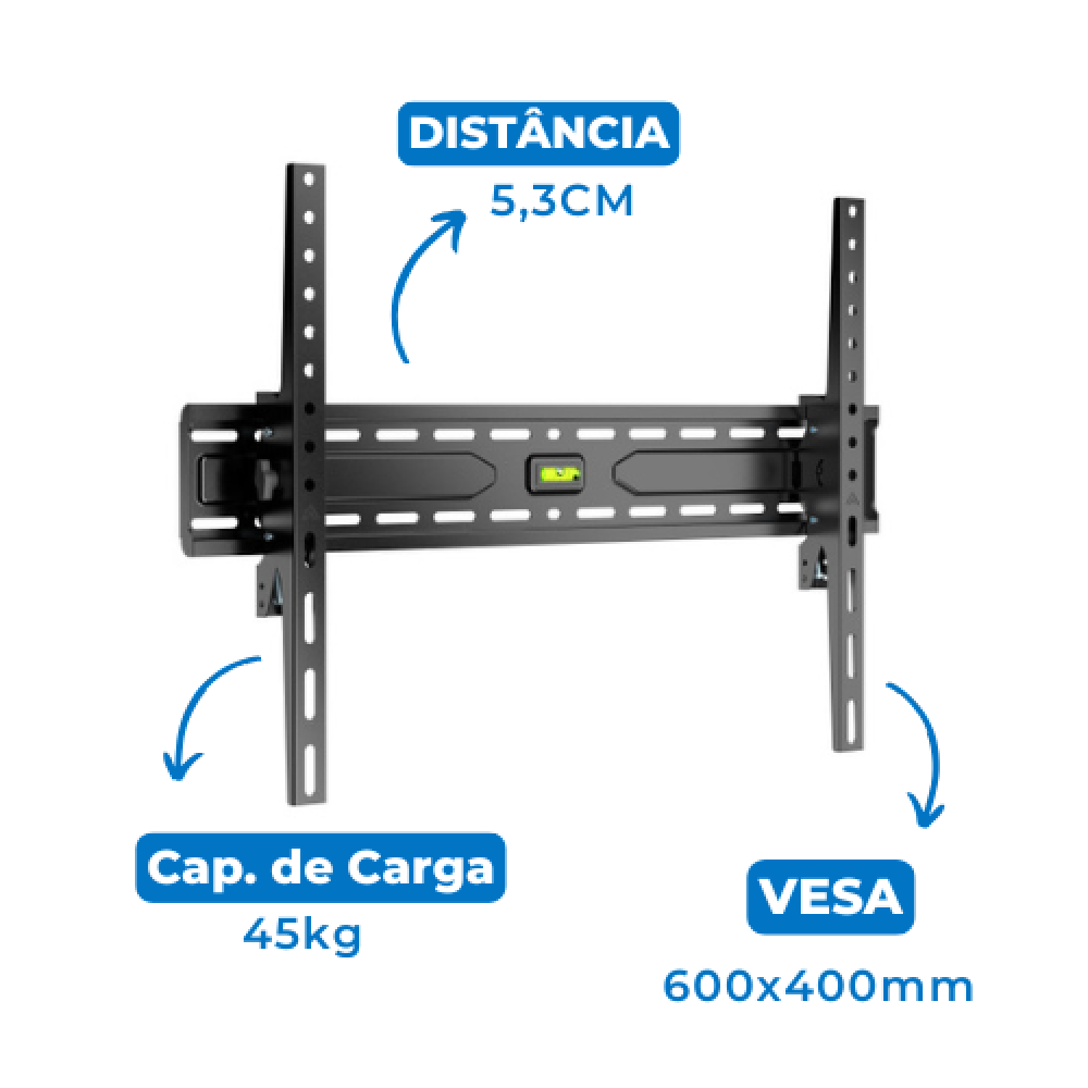 Suporte Inclinável para TV de LED / OLED / QLED / NANO 37" até 75" com Peso até 45kg - FT-64ST
