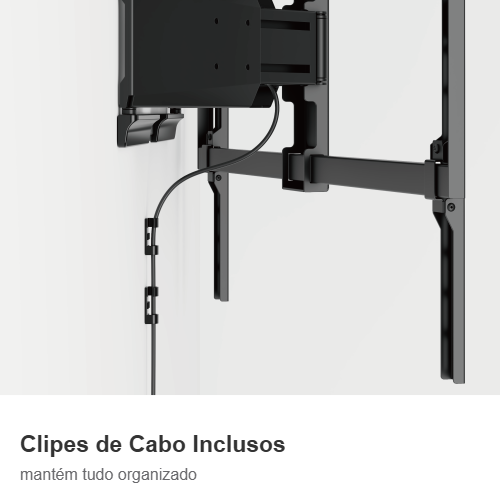 FT-8625 - Suporte de TV Triarticulável com Braço Duplo