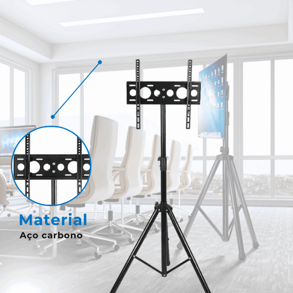 Suporte Tripé Pedestal para TV LED / OLED / QLED de 26" até 55" FT-170TR - Fixatek - Fixatek
