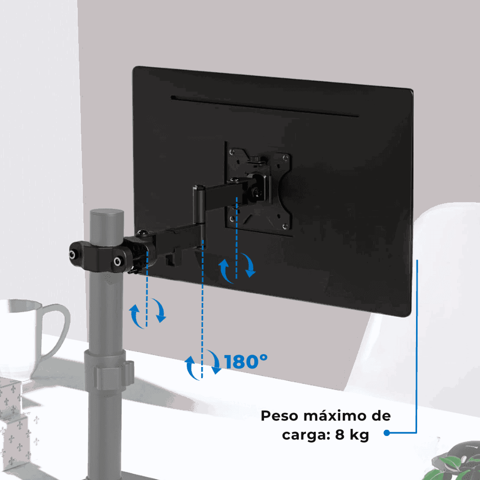 Suporte Articulado para TV / MONITOR LED até 32" com Peso até 8kg FT-270PL - Fixatek - Fixatek