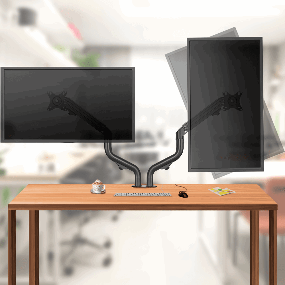 Suporte Ergonômico Articulado de Mesa para 02 Monitores 17" até 32" FT-445MG2 - Fixatek - Fixatek