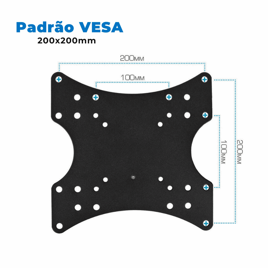 Suporte Articulado para TV LED 23" até 47" Com Peso Até 20 Kg FT-223SE - Fixatek - Fixatek