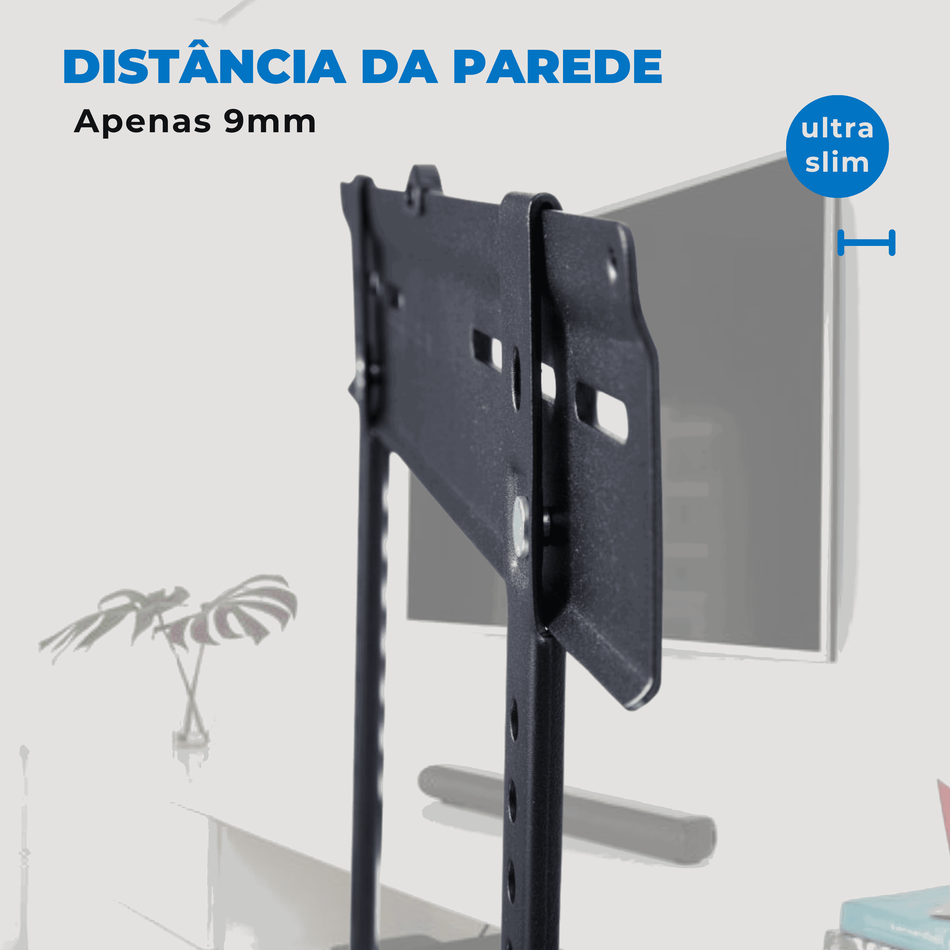 Suporte Fixo para TV LED / OLED / QLED até 55' com Peso até 55kg FT-249 - Fixatek - Fixatek