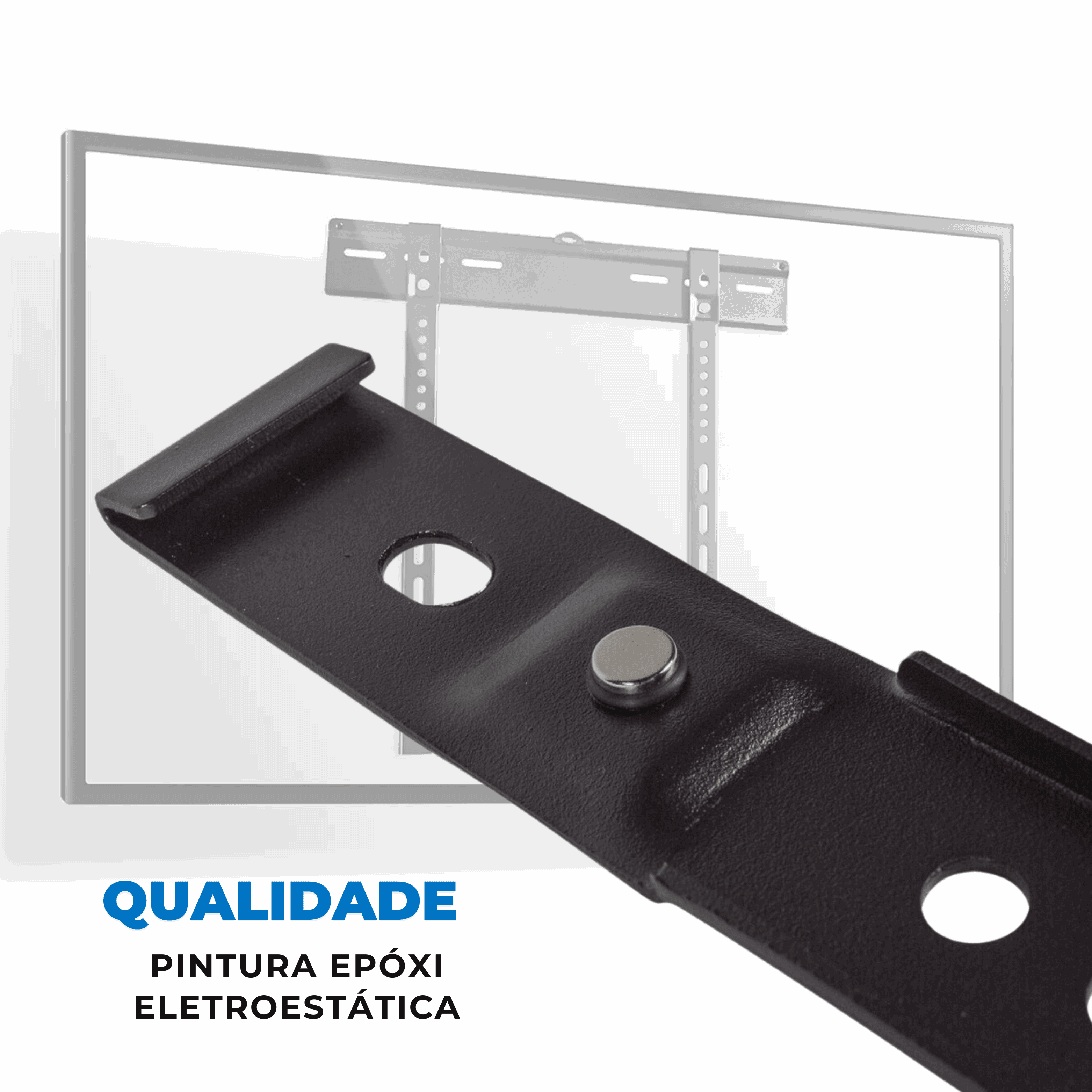 Suporte Fixo para TV LED / OLED / QLED até 55' com Peso até 55kg FT-249 - Fixatek - Fixatek