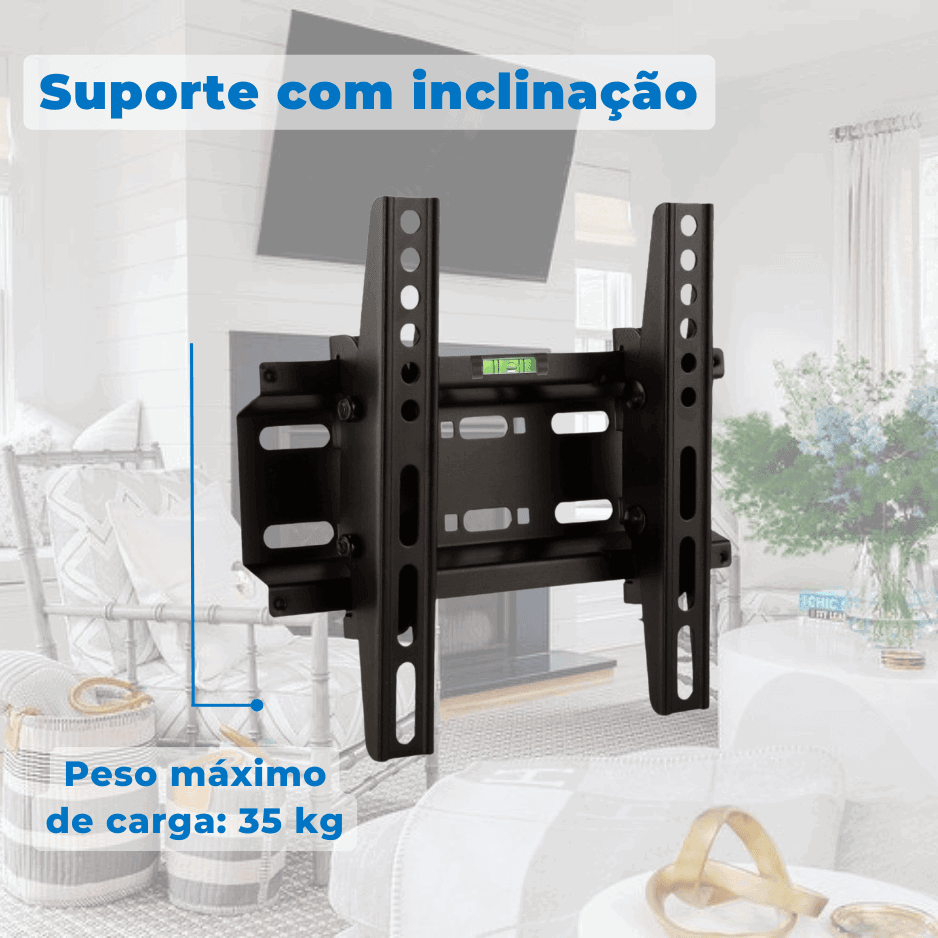 Suporte Inclinável para TV LED / OLED / QLED 23" até 47" com Peso até 35kg FT-22SB - Fixatek - Fixatek