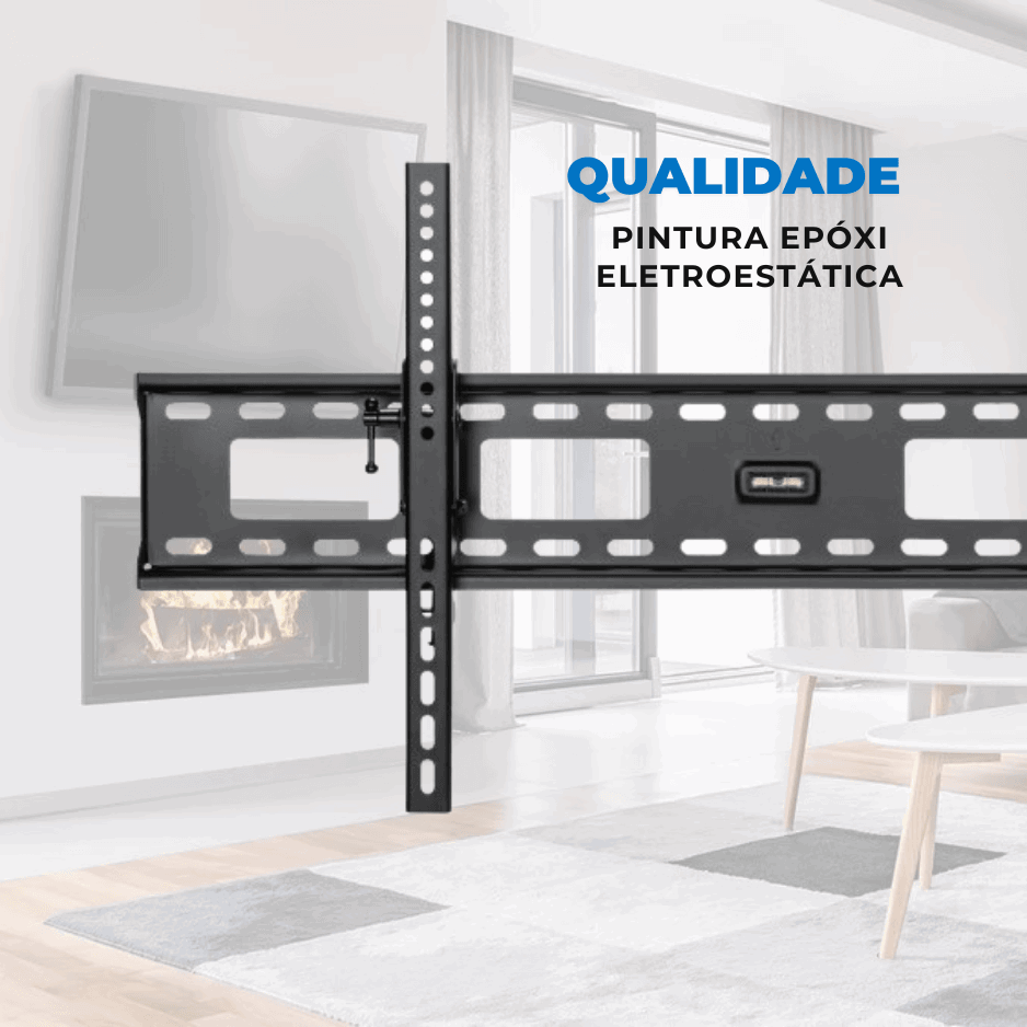 Suporte Fixo / Inclinável para TV até LED / OLED / QLED 110'' com Peso até 75kg FT-84UP - Fixatek - Fixatek