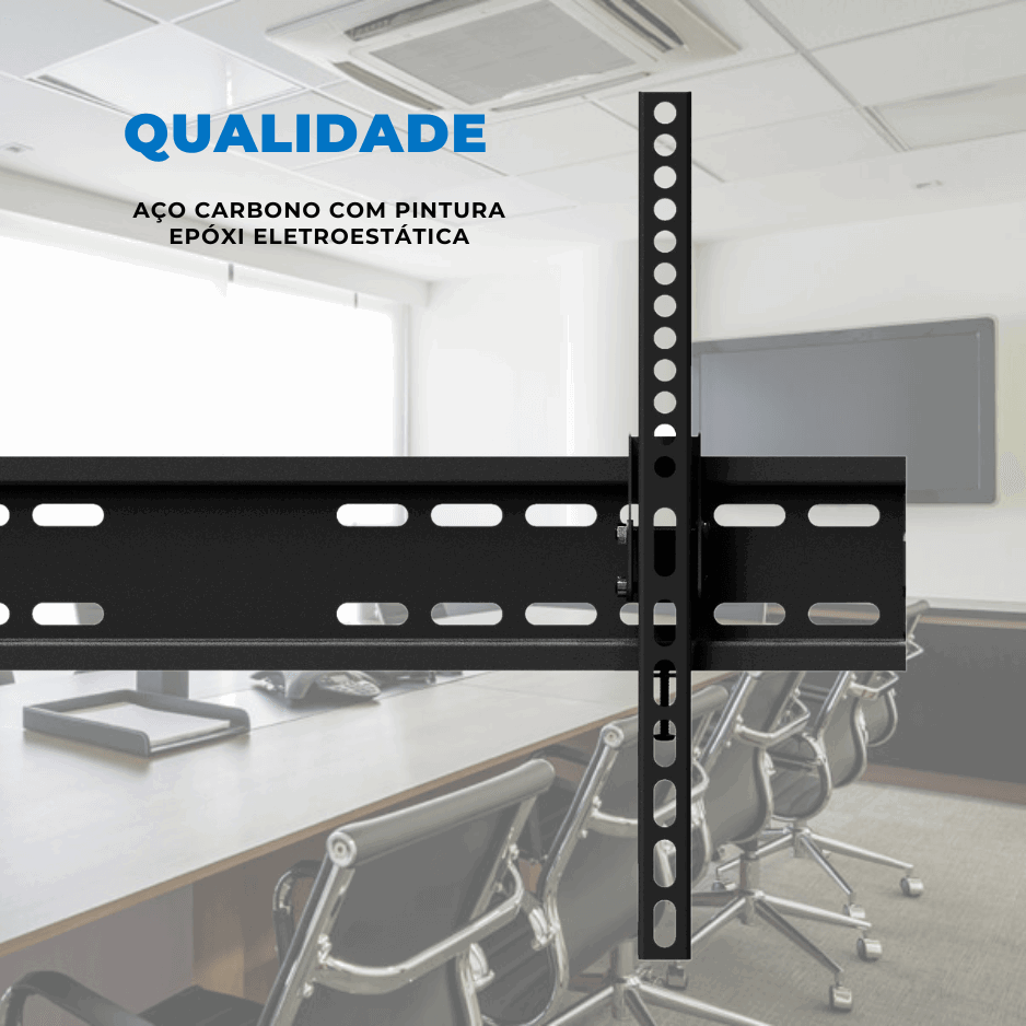 Suporte Inclinável para TV LED / OLED / QLED 37" até 70" com Peso até 40 kg FT-PL64 - Fixatek - Fixatek