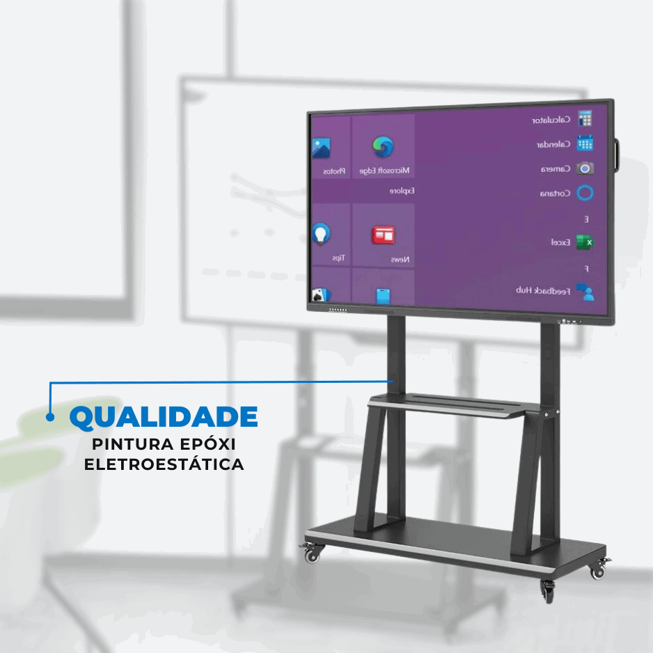 Suporte Pedestal para TV LCD / LED para tela de 55" até 110" com Peso até 120 kg - FT-86XP - Fixatek - Fixatek