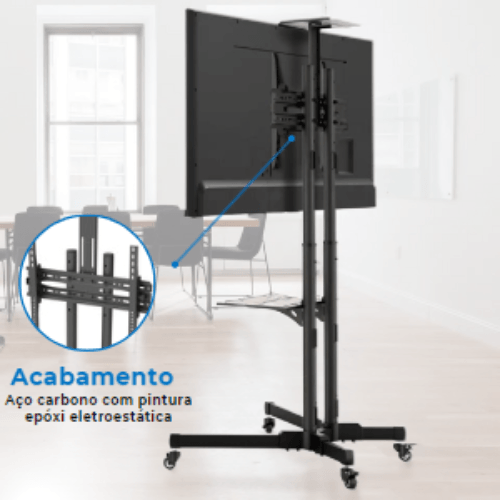 Rack / Suporte Pedestal para TV LED / OLED / QLED 32" até 70" FT-64EX - Fixatek - Fixatek