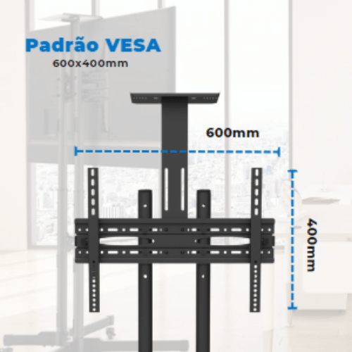 Rack / Suporte Pedestal para TV LED / OLED / QLED 32" até 70" FT-64EX - Fixatek - Fixatek