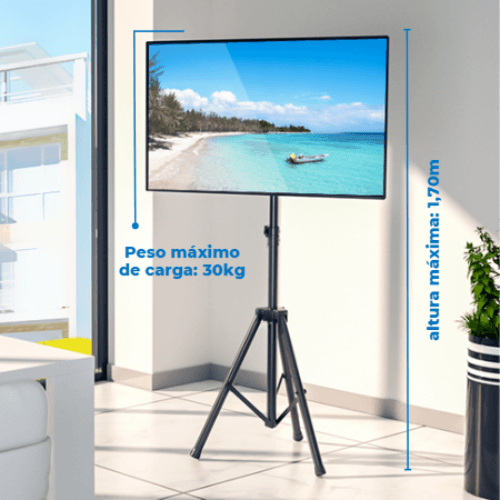 Suporte Tripé Pedestal para TV LED / OLED / QLED de 26" até 55" FT-170TR - Fixatek - Fixatek