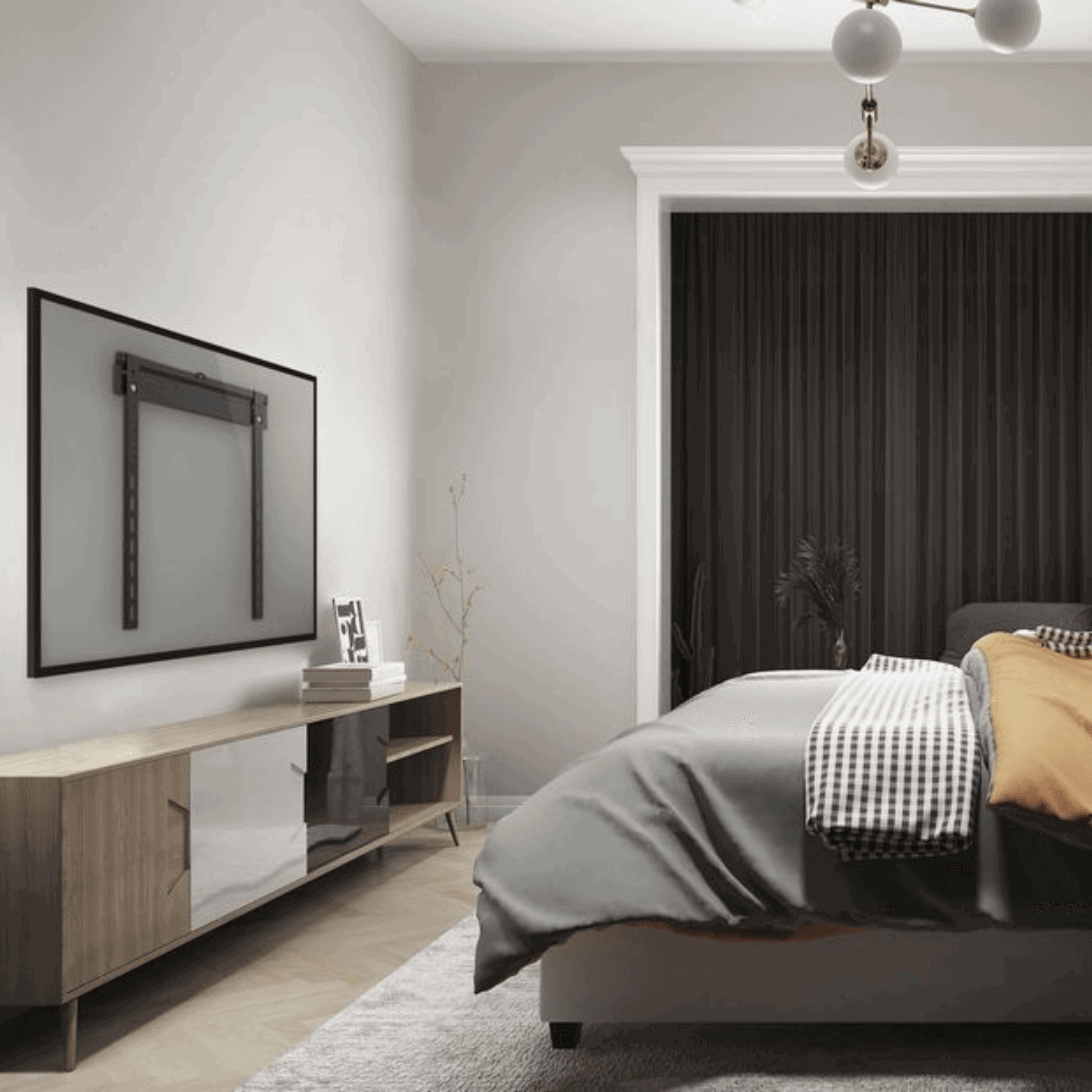 Suporte Fixo para TV LED / OLED / QLED até 55' com Peso até 55kg FT-249 - Fixatek - Fixatek