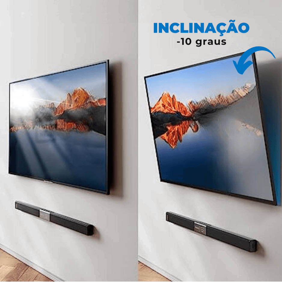Suporte Fixo / Inclinável para TV até LED / OLED / QLED 110'' com Peso até 75kg FT-84UP - Fixatek - Fixatek