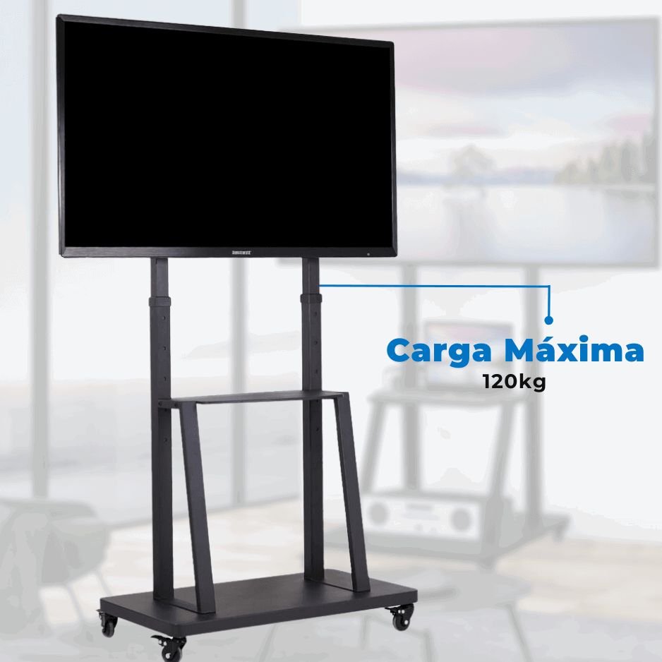 Suporte Pedestal para TV LCD / LED para tela de 55" até 110" com Peso até 120 kg - FT-86XP - Fixatek - Fixatek