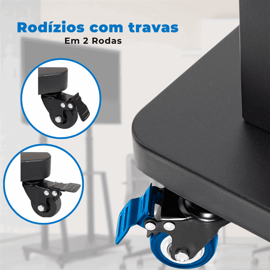 Suporte Pedestal para TV LCD / LED para tela de 55" até 110" com Peso até 120 kg - FT-86XP - Fixatek - Fixatek