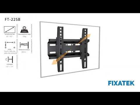 Video - Suporte Inclinável De TV | Fixatek - FT-22SB