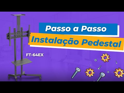 Video -Passo a Passo Completo da Instalação do Rack/ Suporte Pedestal com rodas Fixatek - FT-64EX