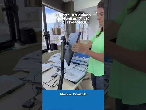 Vídeo - Suporte de monitor com giro orbita - FT-445MG1