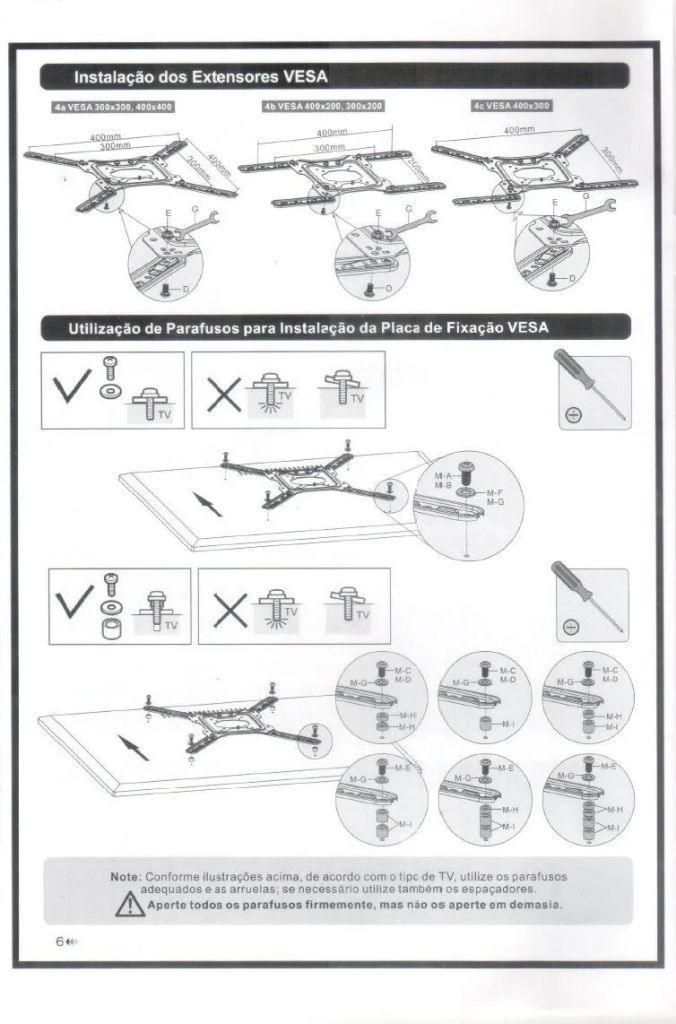 Extensor / Adaptador VESA FT-201F - Fixatek - Fixatek