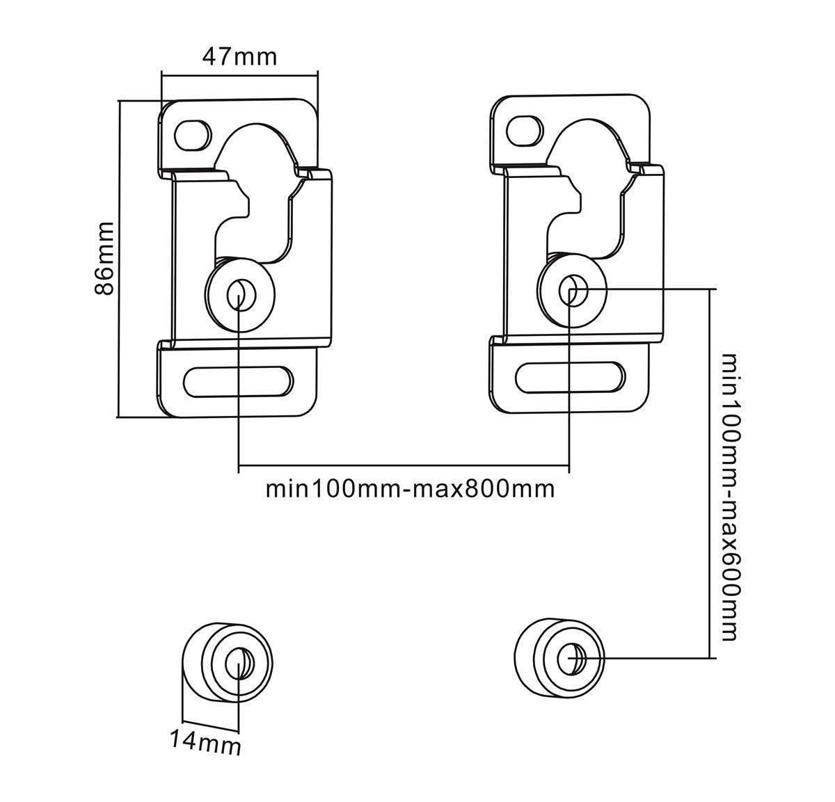 Suporte Fixo para TV de 17" até 70" Universal FT-L01 - Fixatek - Fixatek