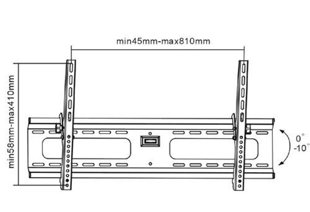 Suporte Inclinável para TV LED até 70" FT-PL43 - Fixatek - Fixatek