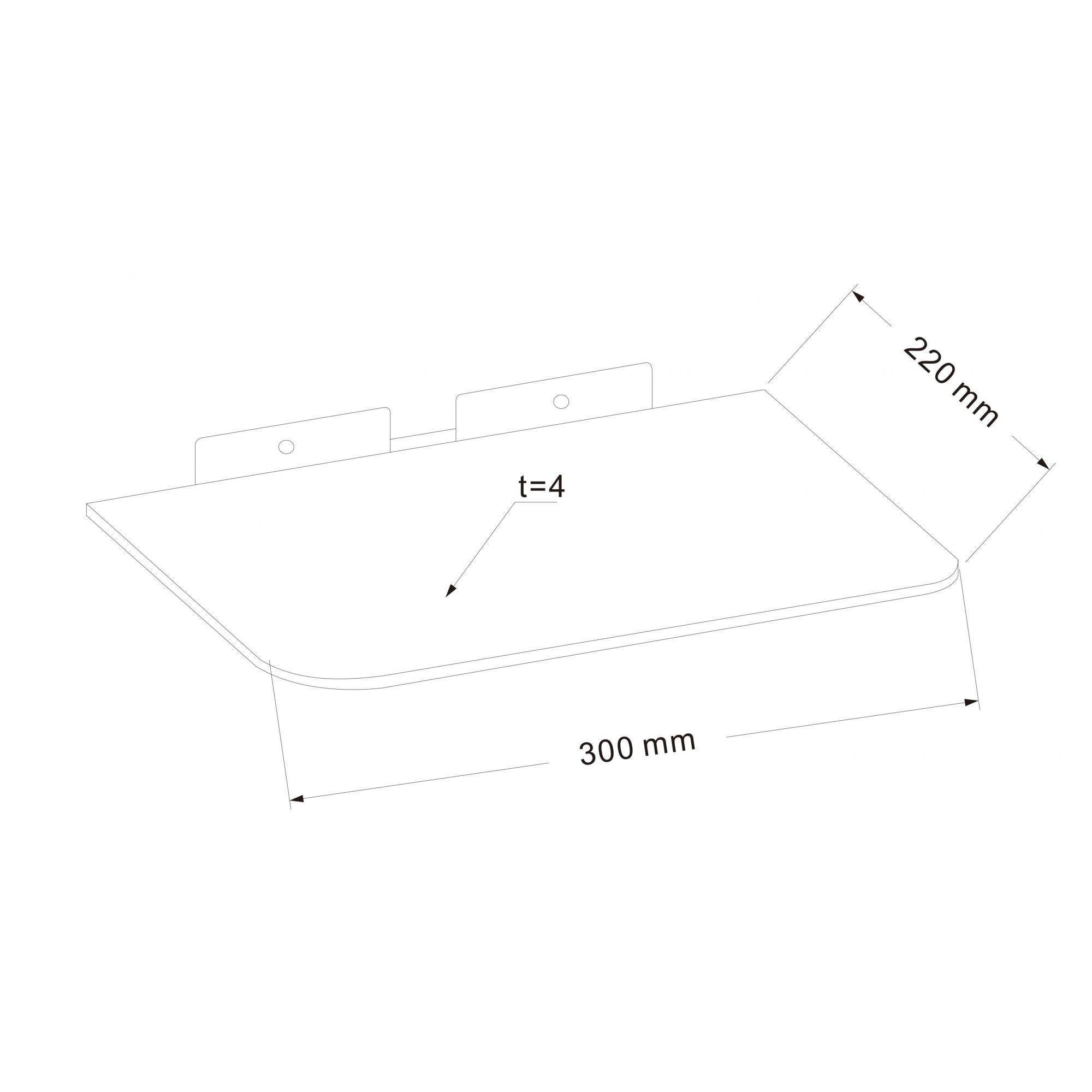 Prateleira para Aparelho de DVD/BLU-RAY FT-DVD8 - Fixatek - Fixatek