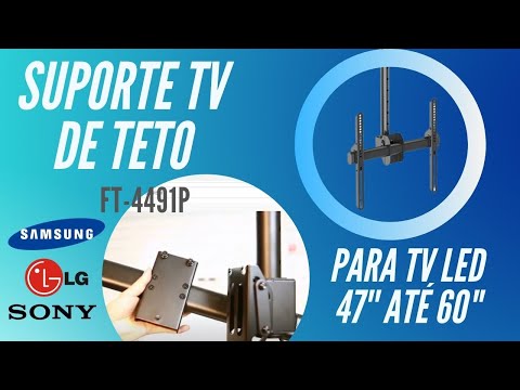 Video - Suporte De TV De Teto LED Até 55" e LCD / Plasma 32-47" | Fixatek - FT-4491T