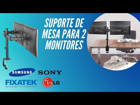 Video - Qual melhor suporte de mesa para dois monitores? - FT-726M2