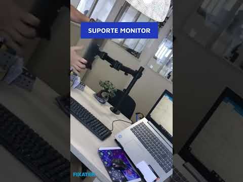 Video - Suporte Para Monitor De Mesa Articulado Fixatek - FT-428M1