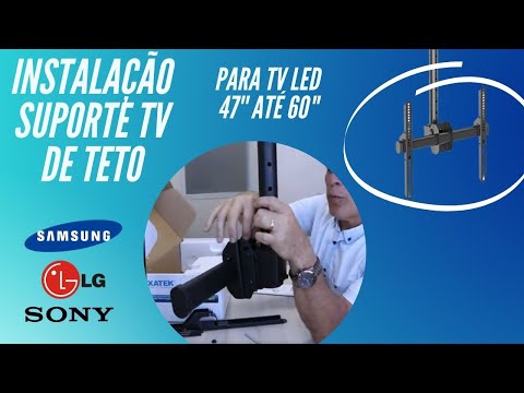 Video Passo a Passo Instalação Suporte De Teto Para TV LED Até 70" Fixatek - FT-4491T
