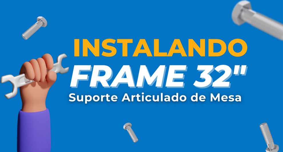 Instalação do Suporte de Mesa na TV SAMSUNG FRAME (32LS03C e 32LS03B) - Fixatek