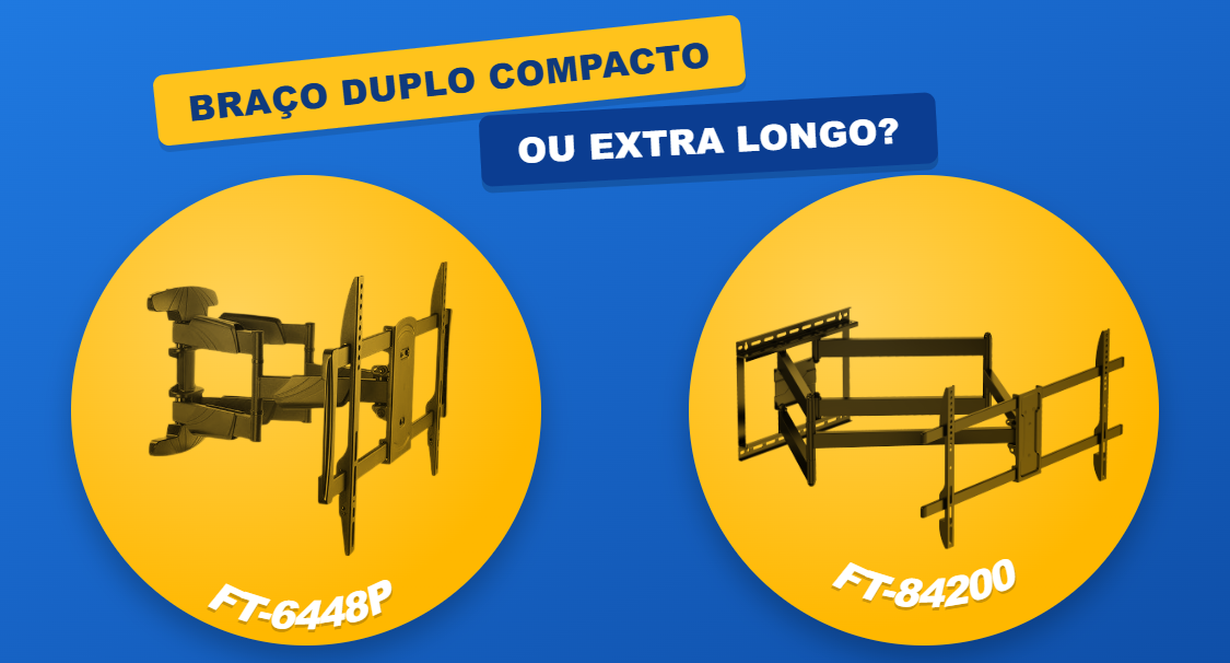 FT-6448P vs FT-84200: Braço Duplo Compacto ou Extra Longo?