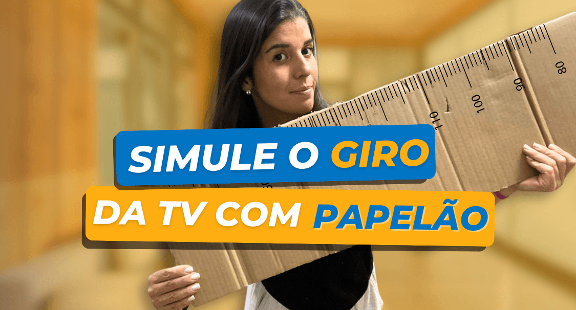 Simule quantos graus a sua TV vai girar com o suporte articulado! - Fixatek