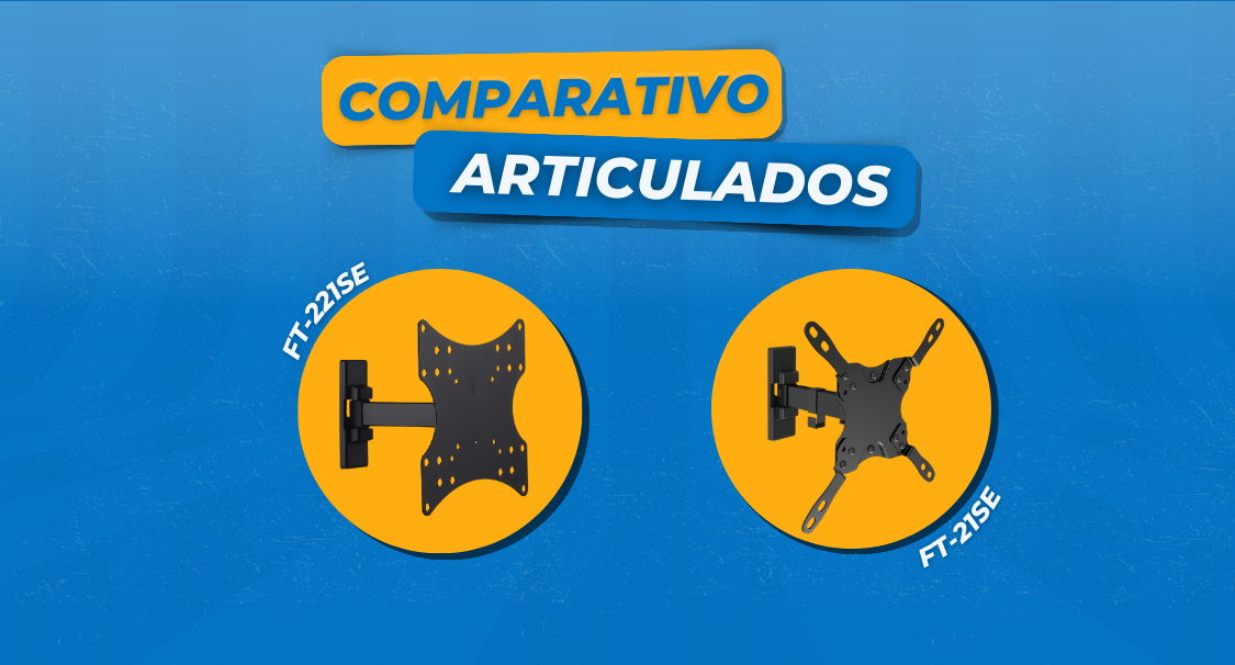 Qual a Diferença entre o Suporte Articulado FT-221SE e o FT-21SE Fixatek? - Fixatek