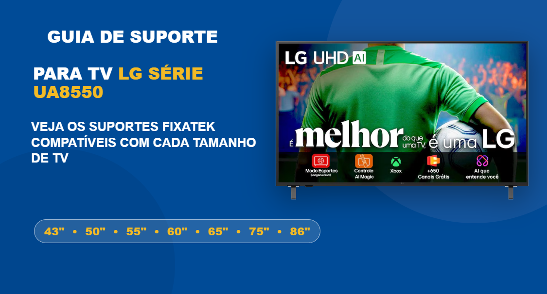 Guia de Suporte para TV LG Série UA8550