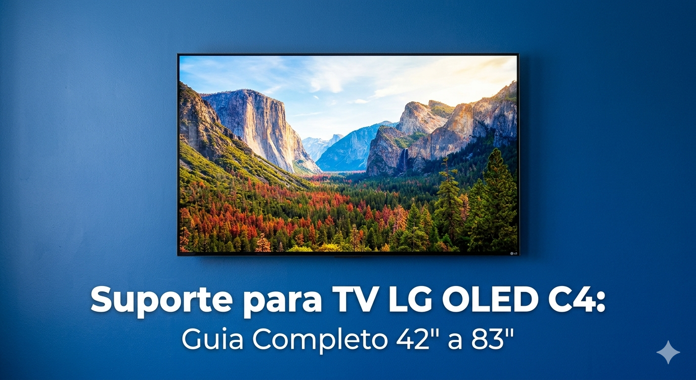 Suporte para TV LG OLED C4: Guia Completo 42" a 83"