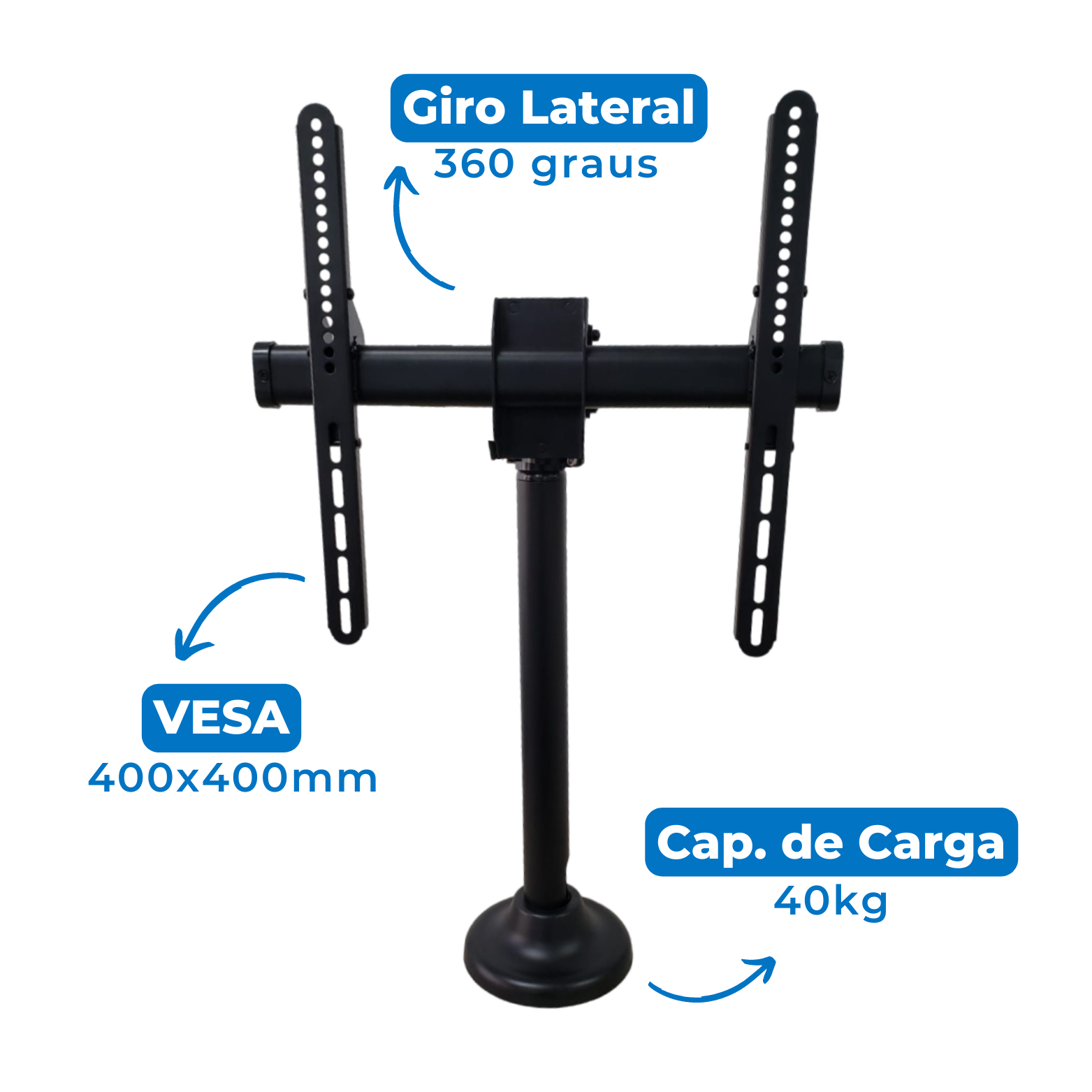 Suporte de Mesa para TV LED / Monitor 37" até 60" FT-44MG Fixatek - Fixatek