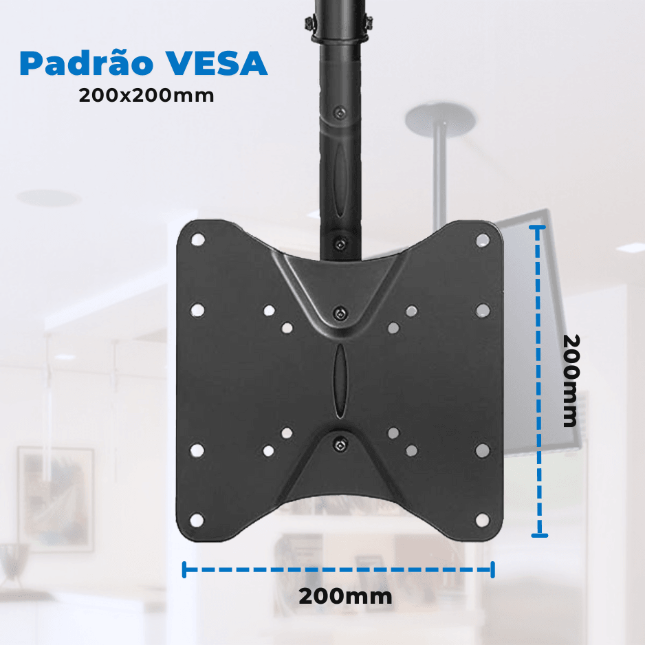 Suporte de Teto para TV LED até 47" e LCD/PLASMA 32" á 42" FT-37T - Fixatek - Fixatek