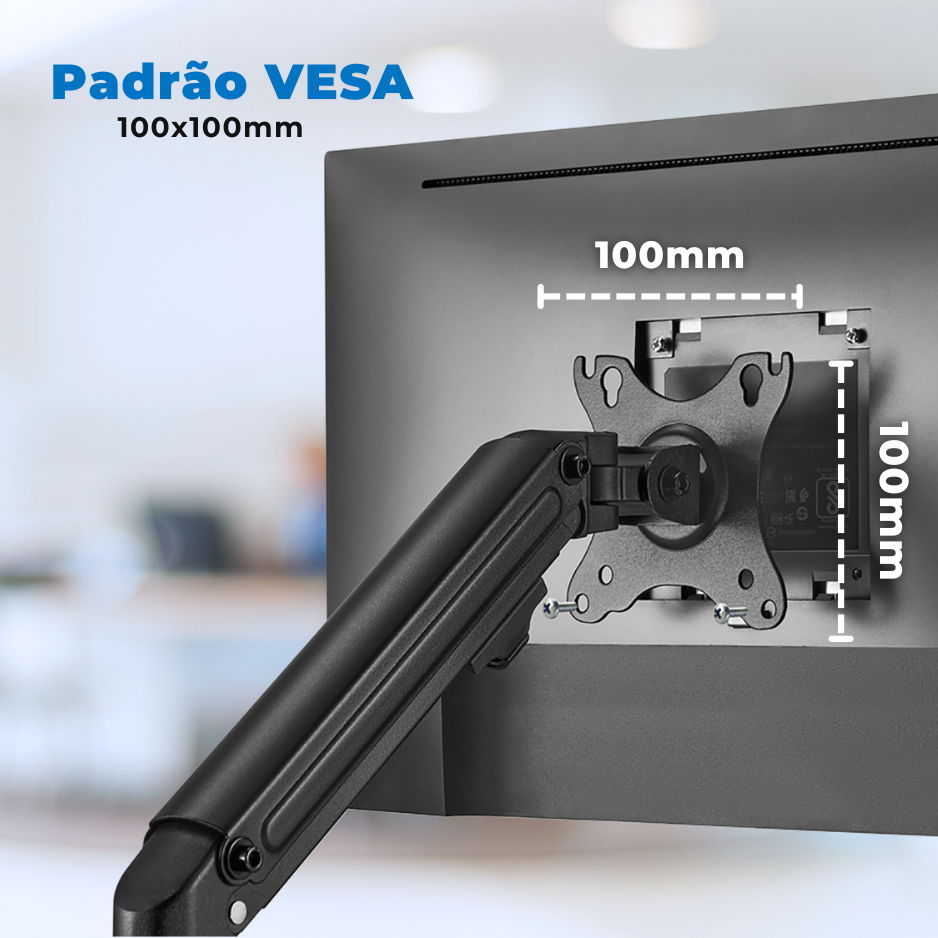 Suporte Ergonômico Articulado de Mesa para 02 Monitores 17" até 32" FT-445MG2 - Fixatek - Fixatek