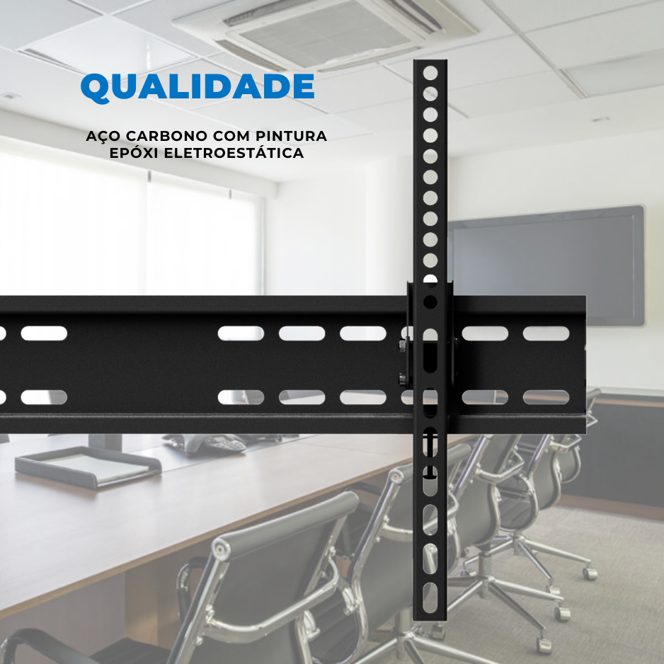 Suporte Inclinável para TV LED / OLED / QLED 37" até 70" com Peso até 40 kg FT-PL64 - Fixatek - Fixatek