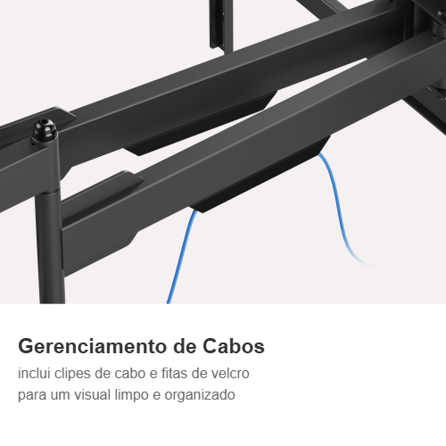 FT-12610 - Suporte de TV Triarticulável com Braço Duplo