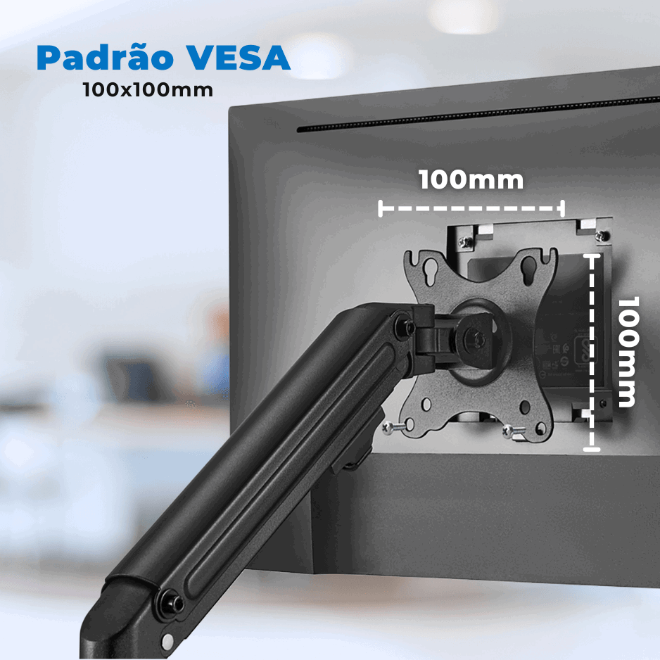 Suporte Ergonômico Articulado de Mesa para 02 Monitores 17" até 32" FT-445MG2 - Fixatek - Fixatek