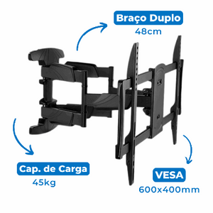 Suporte para TV 65 polegadas | Fixatek – Fixo, Inclinável e Articulado