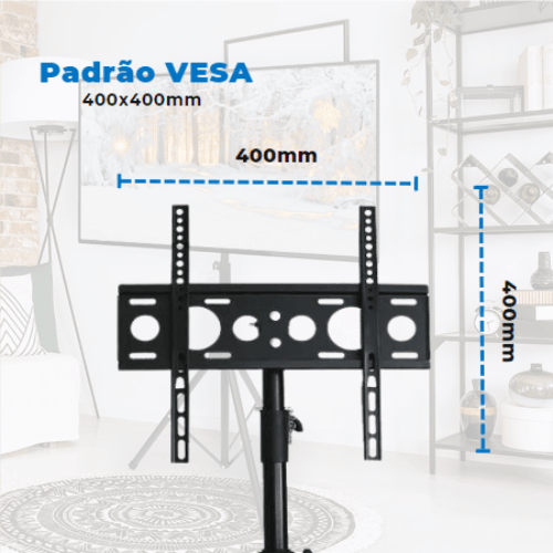 Suporte Tripé Pedestal para TV LED / OLED / QLED de 26" até 55" FT-170TR - Fixatek - Fixatek