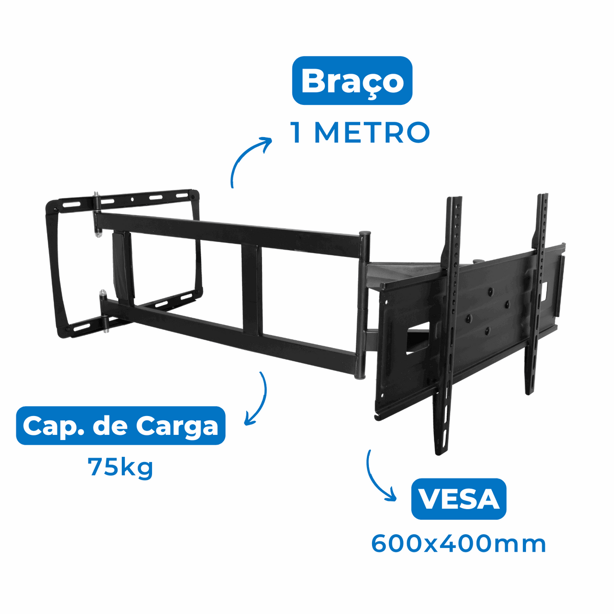 Suporte para TV 65 polegadas | Fixatek – Fixo, Inclinável e Articulado